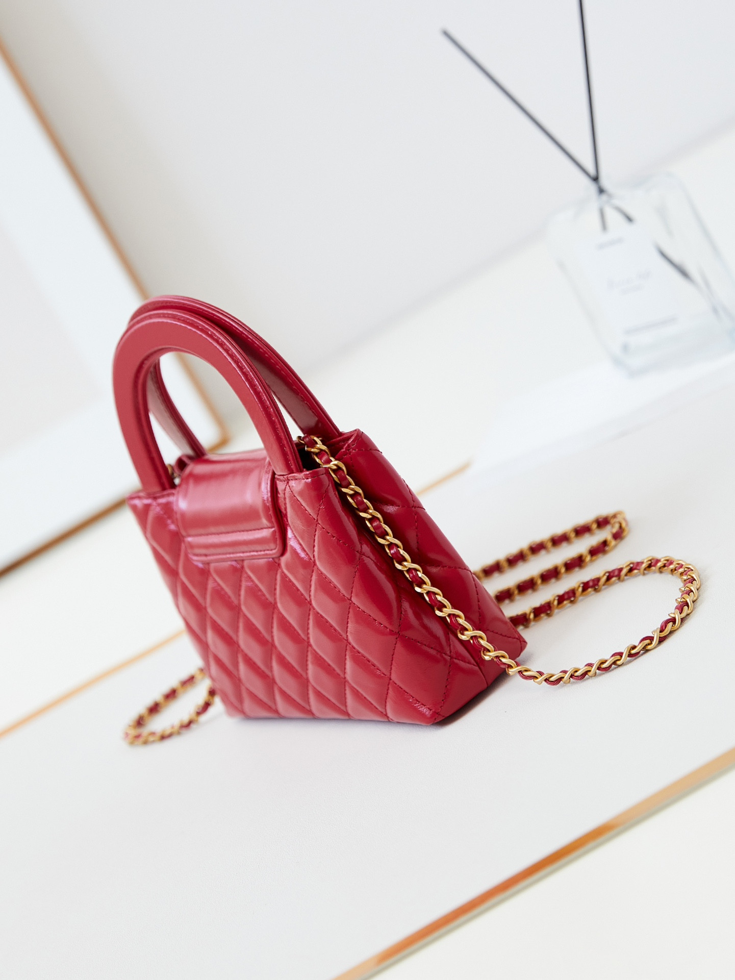 Ch*el 23k kelly 19x13x7cm