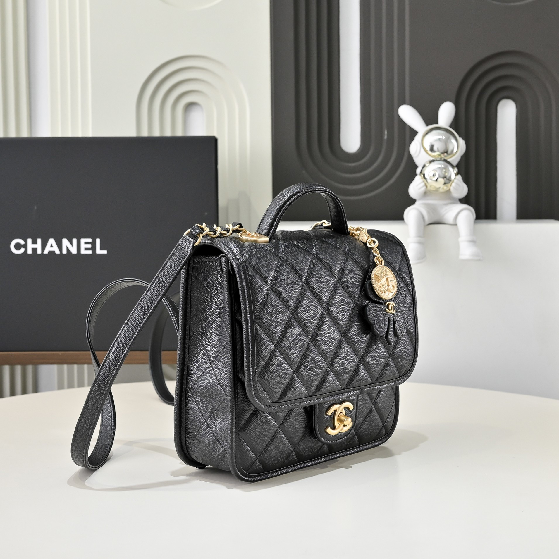 Ch*el backpack as5715 19.5x22x7cm