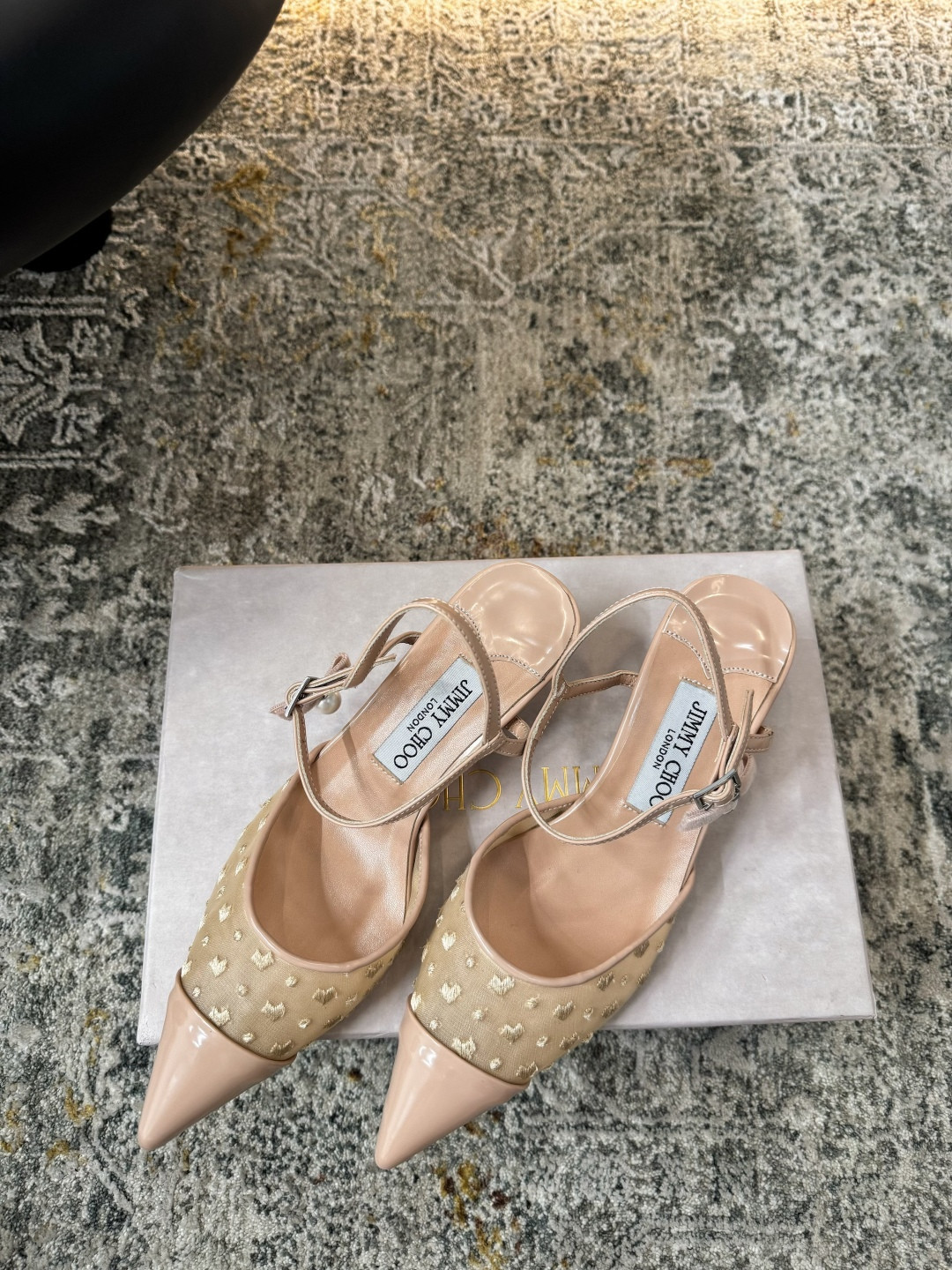 ua Ji*y Ch* aren slingbacks 4.5cm