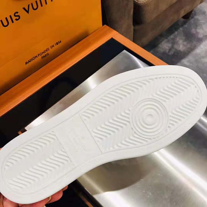 Louis Vuitton LV Unisex Rivoli Sneaker Boot Shoes-White