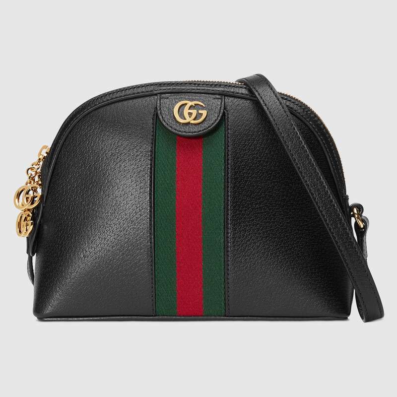 G*u*i gg women rounded top ophidia small shoulder bag in leather