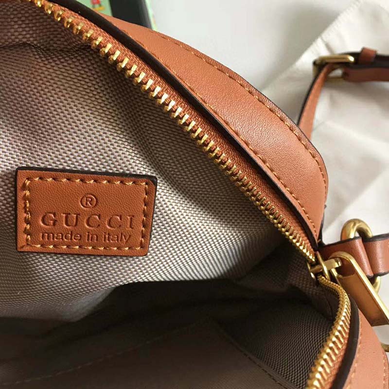 G*u*i gg unisex disney x G*u*i round shoulder bag-brown