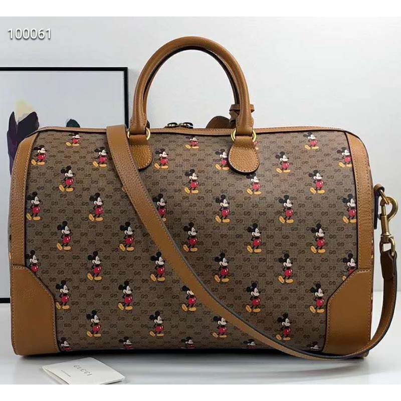 G*u*i gg unisex disney x G*u*i medium carry-on duffle-brown