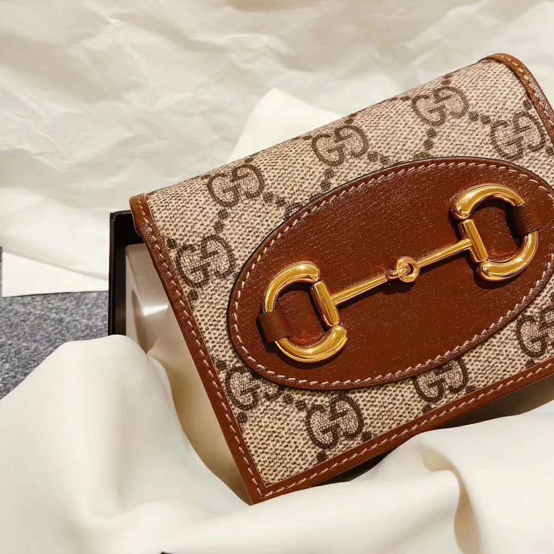 G*u*i gg unisex G*u*i 1955 horsebit card case wallet supreme canvas