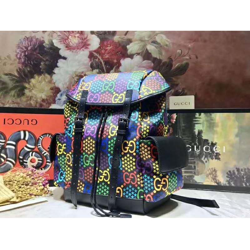 G*u*i gg unisex medium gg psychedelic backpack psychedelic supreme canvas