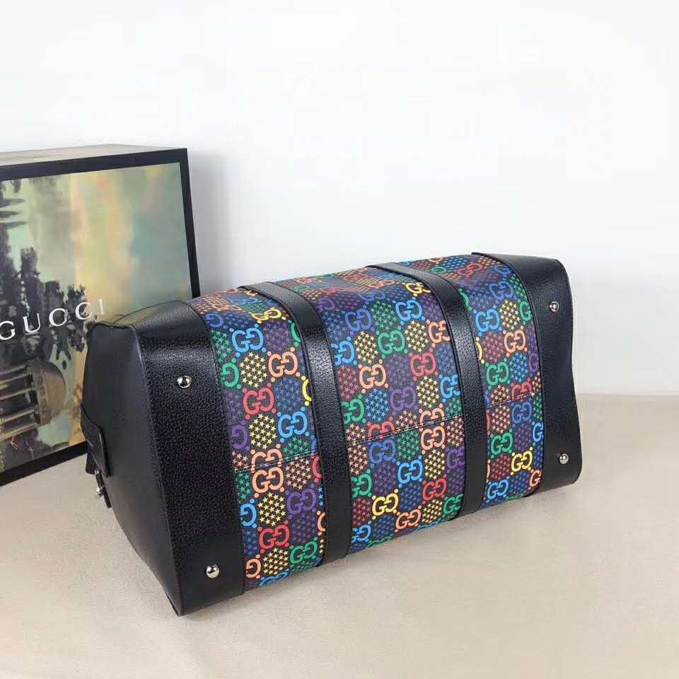 G*u*i gg unisex medium gg psychedelic carry-on duffle-black