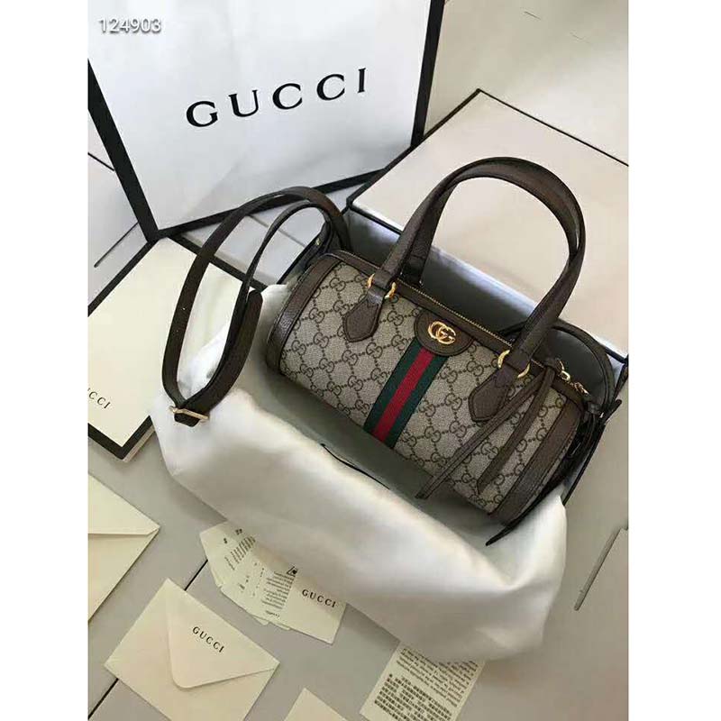 G*u*i gg unisex ophidia gg small boston bag supreme canvas