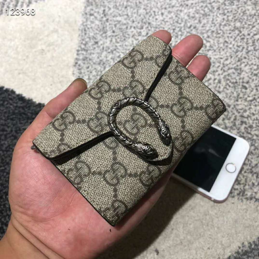 G*u*i gg unisex dionysus card case wallet gg supreme canvas
