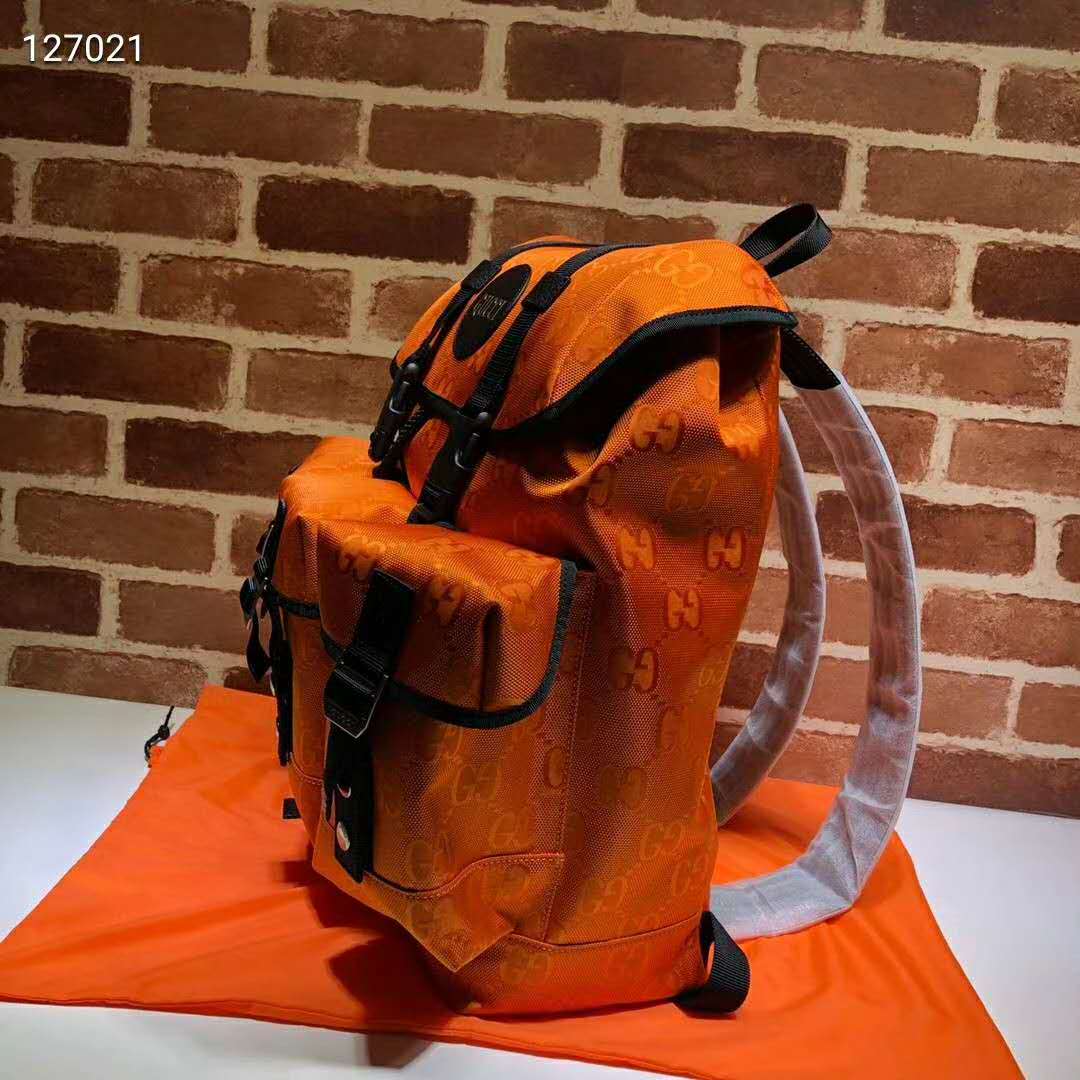 G*u*i unisex G*u*i off the grid backpack orange gg nylon