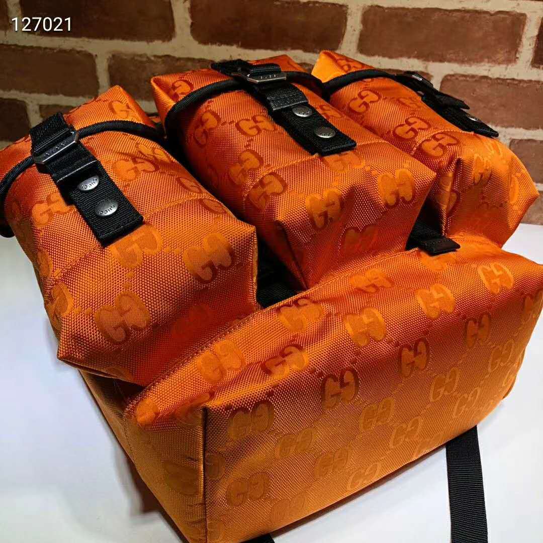 G*u*i unisex G*u*i off the grid backpack orange gg nylon