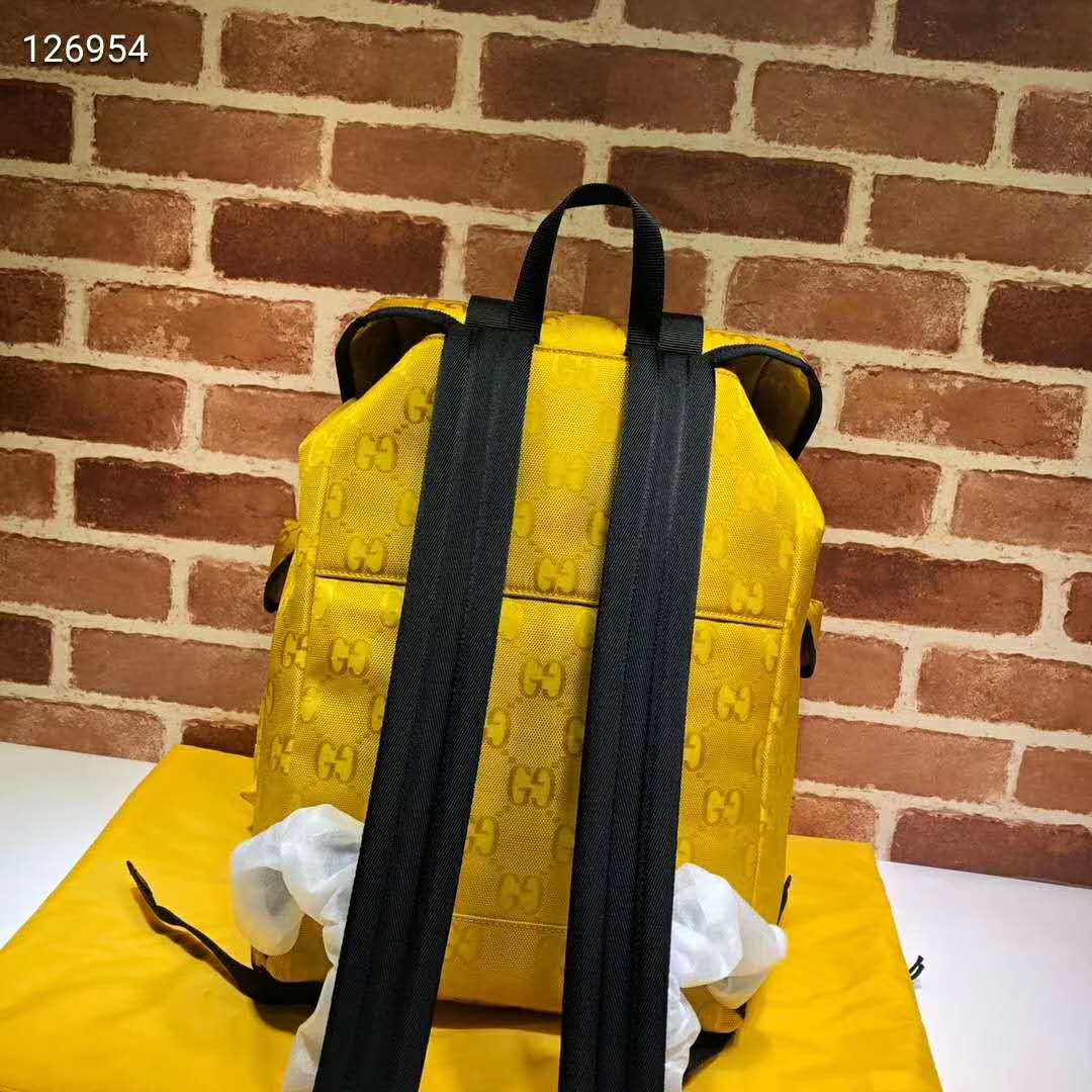G*u*i unisex G*u*i off the grid backpack yellow gg nylon