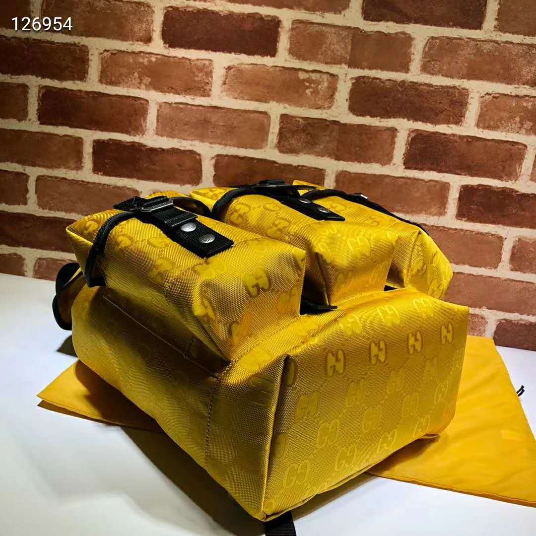G*u*i unisex G*u*i off the grid backpack yellow gg nylon