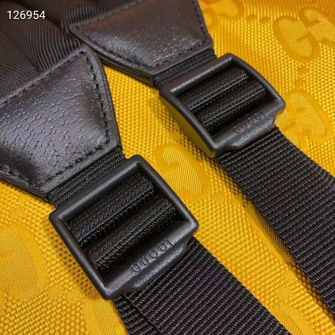 G*u*i unisex G*u*i off the grid backpack yellow gg nylon