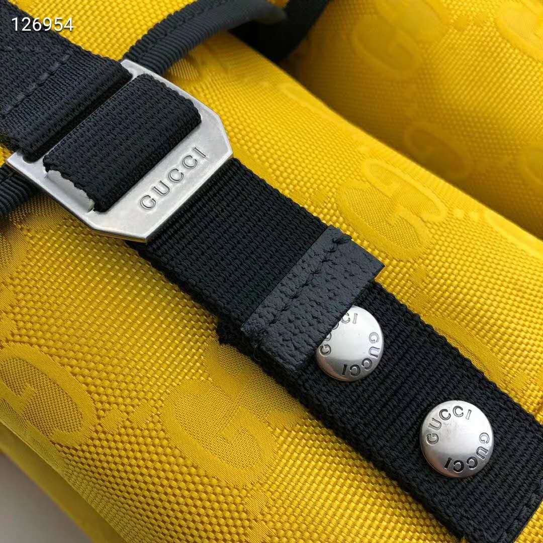G*u*i unisex G*u*i off the grid backpack yellow gg nylon