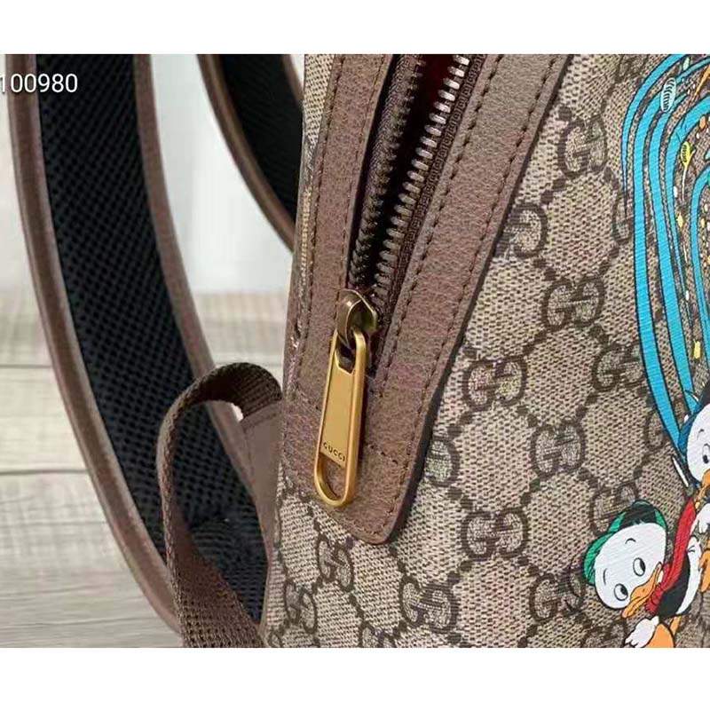 G*u*i unisex disney x G*u*i donald duck small backpack leather interlocking g