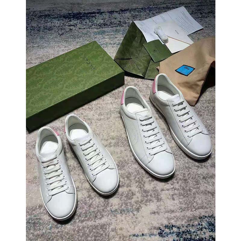 G*u*i gg women’s ace sneaker with interlocking g white scrap less leather