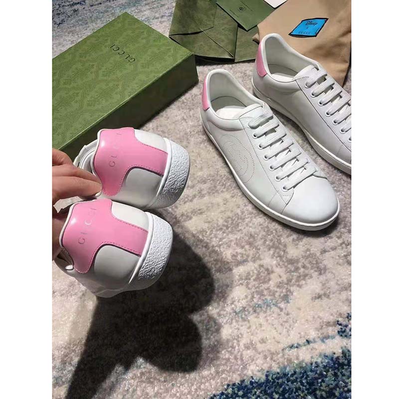 G*u*i gg women’s ace sneaker with interlocking g white scrap less leather