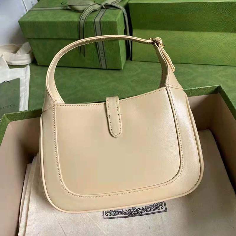 G*u*i gg women jackie 1961 mini shoulder bag white leather