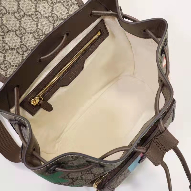 G*u*i unisex backpack with interlocking g beige centum stars g gg supreme canvas