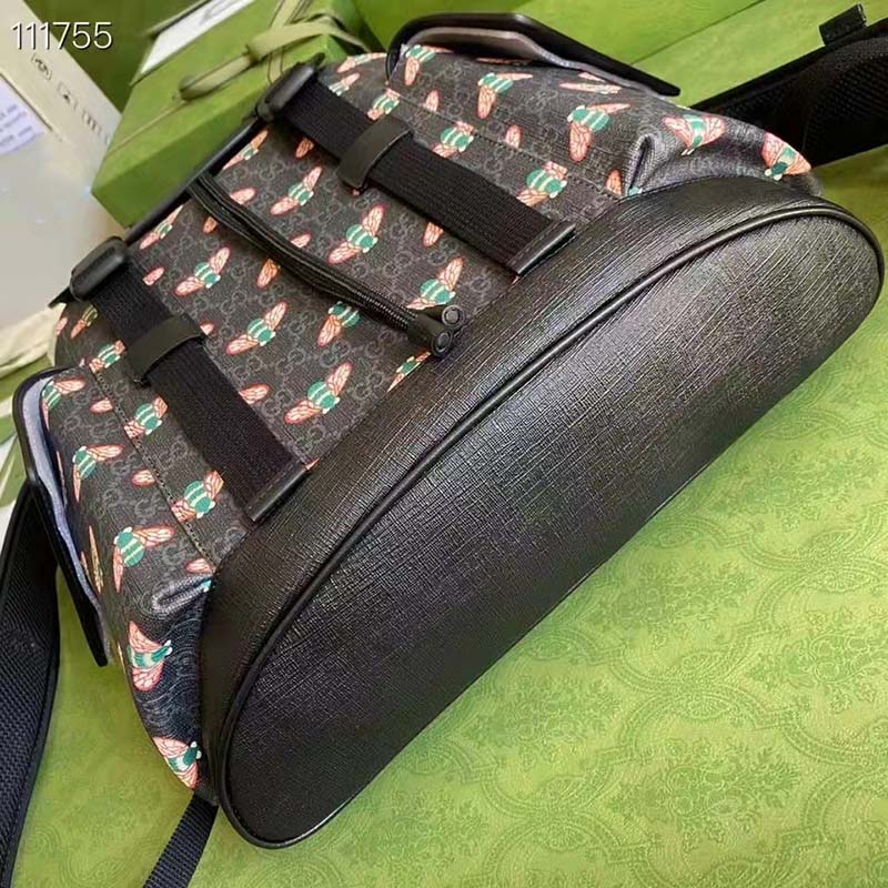 G*u*i unisex G*u*i bestiary backpack bag bees black gg supreme canvas