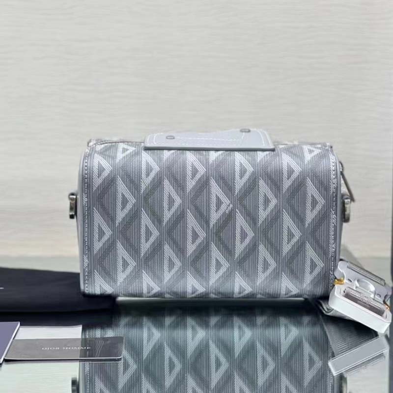dior unisex cd lingot 22 bag dior gray cd Di*m*nd canvas