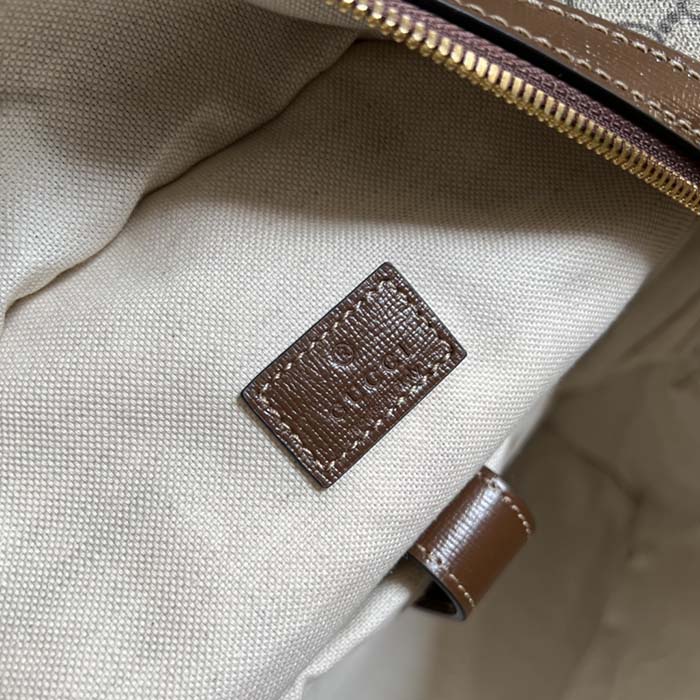 G*u*i unisex backpack interlocking g beige ebony gg supreme canvas