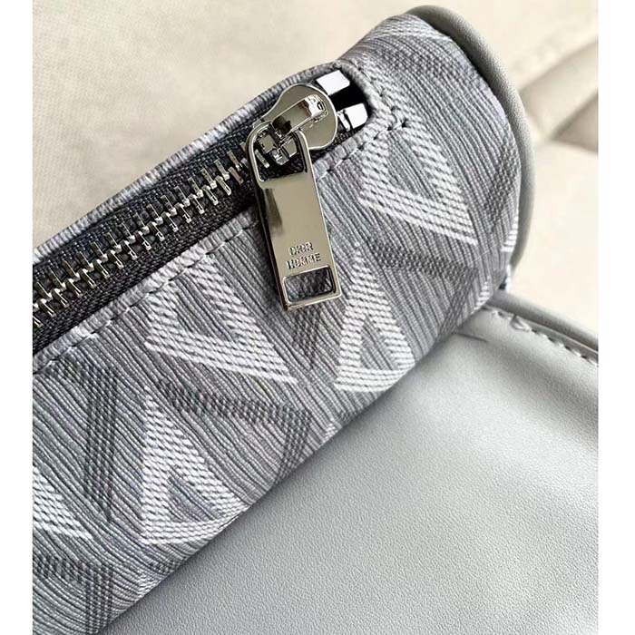 dior unisex cd saddle bag dior gray cd Di*m*nd canvas smooth calfskin