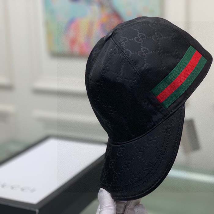 G*u*i unisex original gg canvas baseball hat web green red web