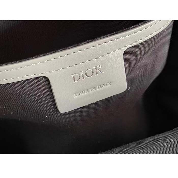 dior unisex cd mini rider sling bag dior gray cd Di*m*nd canvas