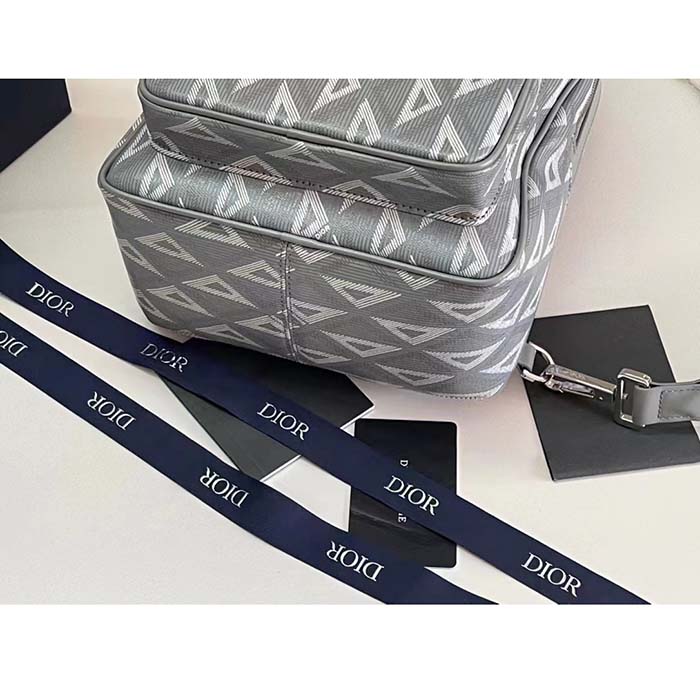 dior unisex cd mini rider sling bag dior gray cd Di*m*nd canvas