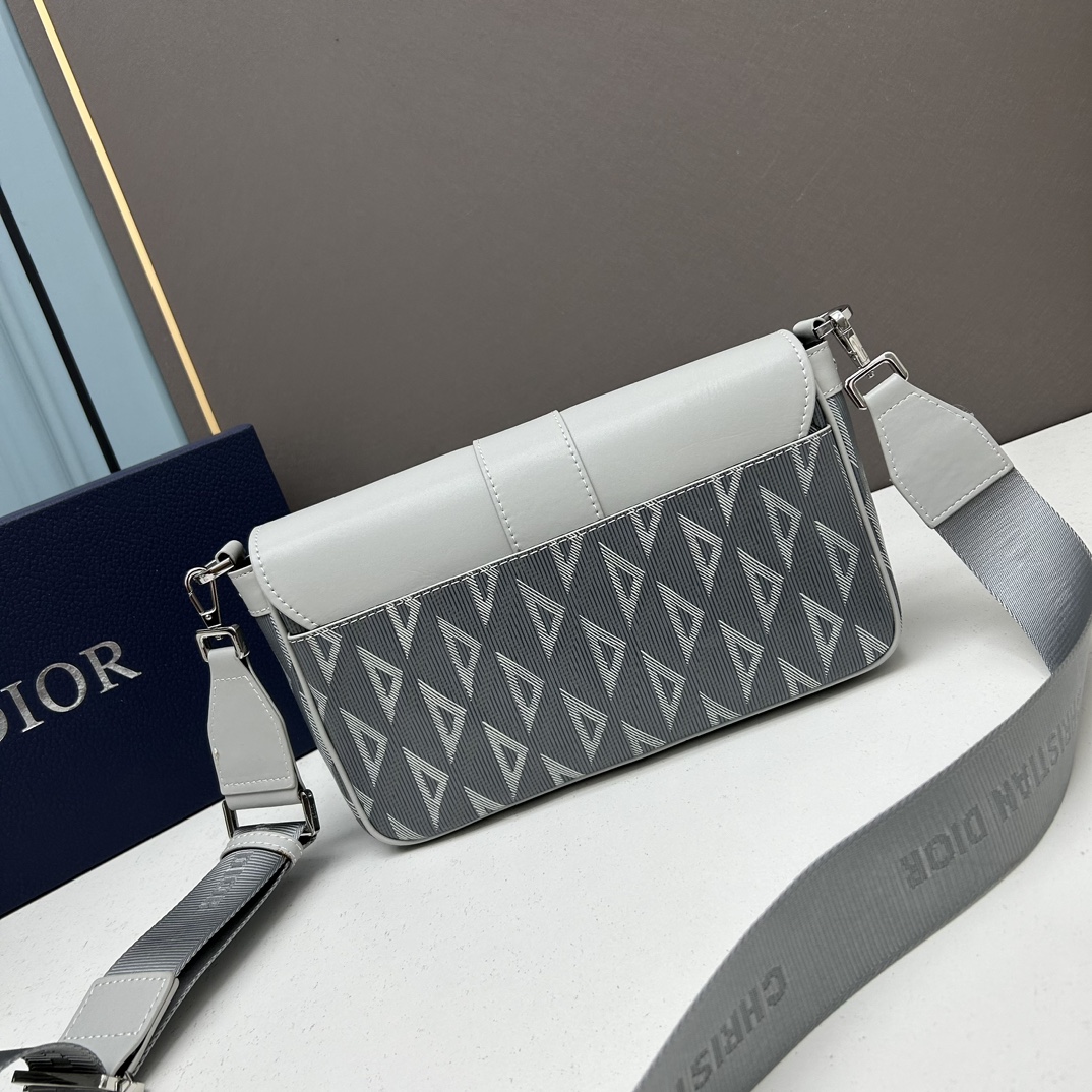 dior unisex hit the road bag strap gray cd Di*m*nd canvas smooth calfskin