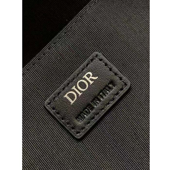 dior unisex rider backpack black cd Di*m*nd canvas smooth calfskin