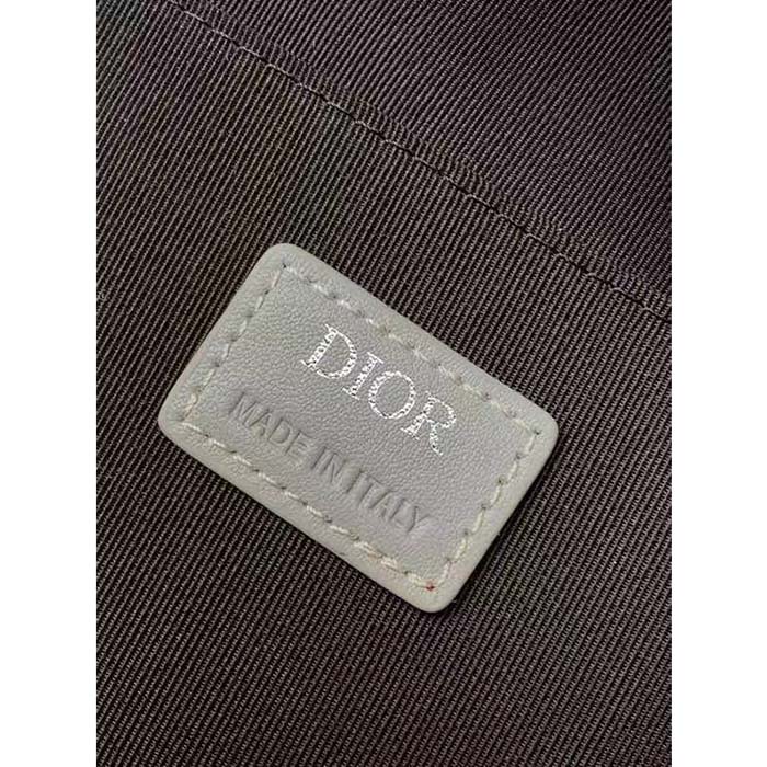 dior unisex rider backpack gray cd Di*m*nd canvas smooth calfskin