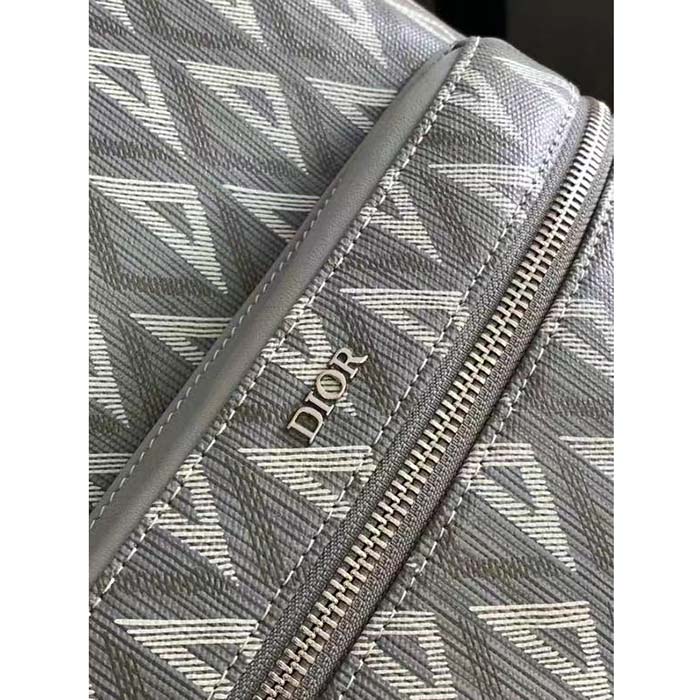 dior unisex rider backpack gray cd Di*m*nd canvas smooth calfskin