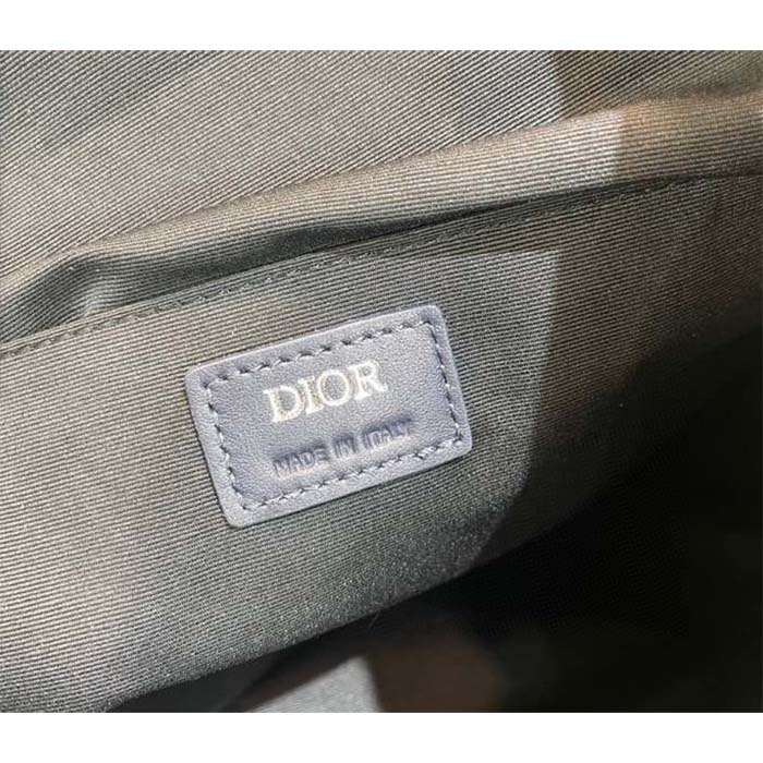 dior unisex cd hit the road backpack navy blue cd Di*m*nd canvas