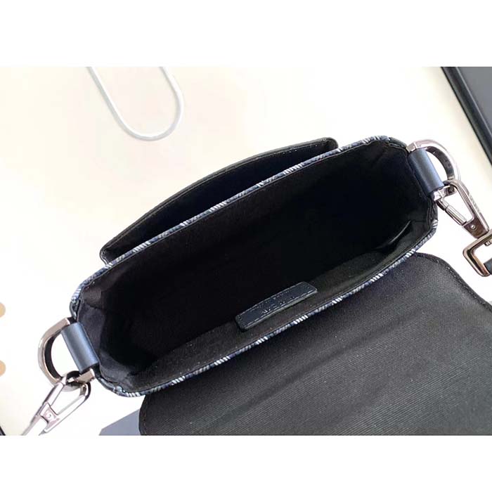dior unisex mini hit the road bag navy blue cd Di*m*nd canvas