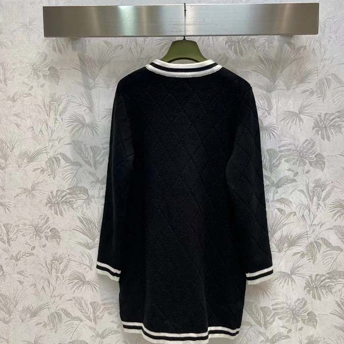 G*u*i women gg extra fine wool piquet coat collarless long sleeves two front pockets