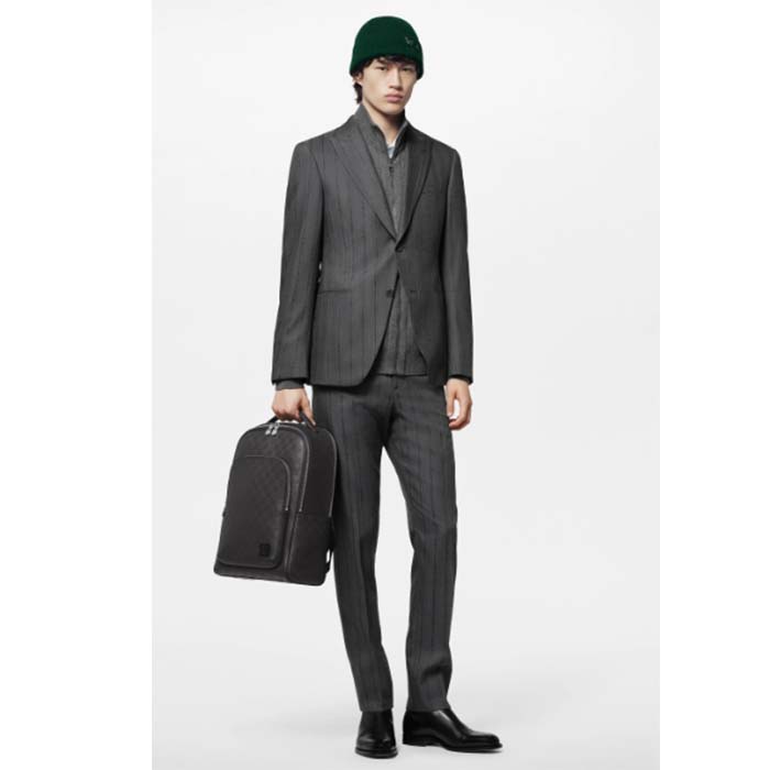 Louis Vuitton LV Unisex Avenue Backpack Damier Infini Cowhide Leather Black Cowhide-Leather