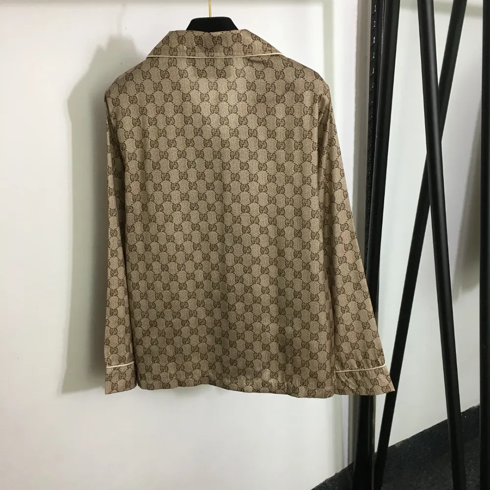 G*u*i women gg supreme print silk shirt 752917zanrp2275