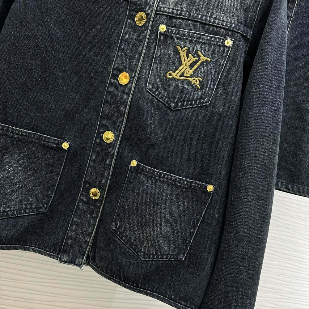 Louis Vuitton Women Nautical LV Patch Denim Jacket 1AFMOM