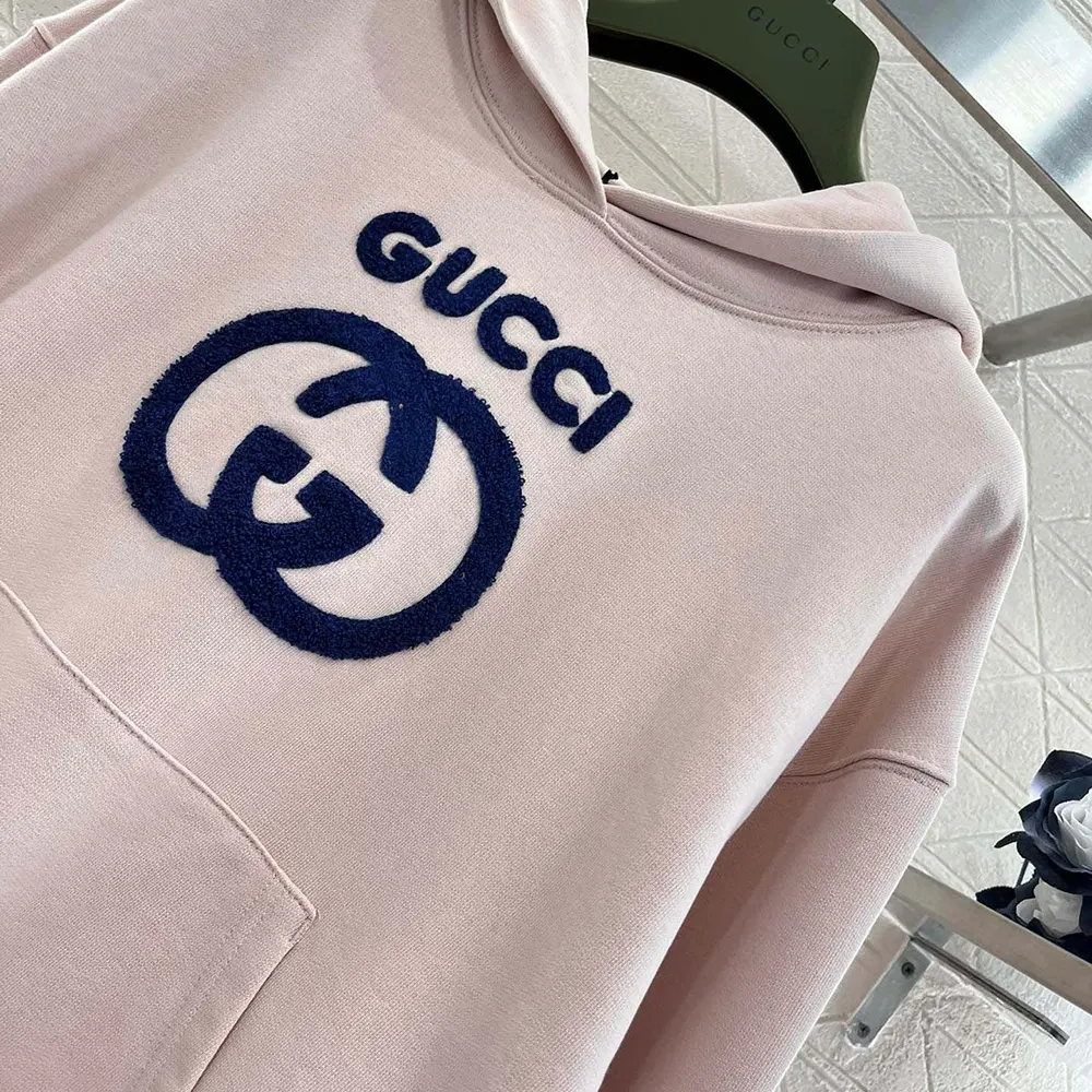 G*u*i men cotton jersey sweatshirt with embroidery 768122xjf8s5874