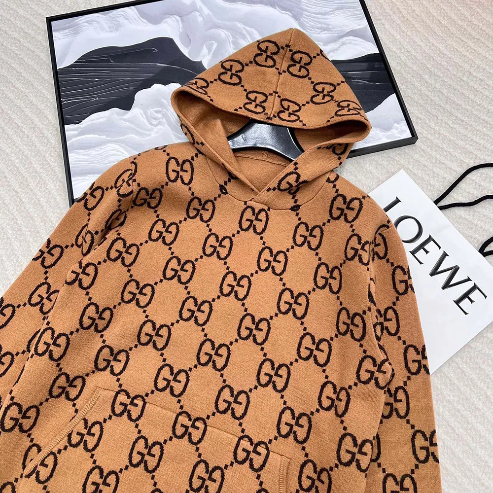 G*u*i men gg wool hooded sweatshirt ‎770582xkdsl2667