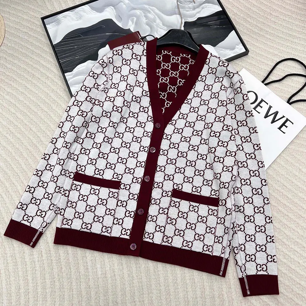 G*u*i men reversible gg wool jacquard cardigan 798157xkd8t6419