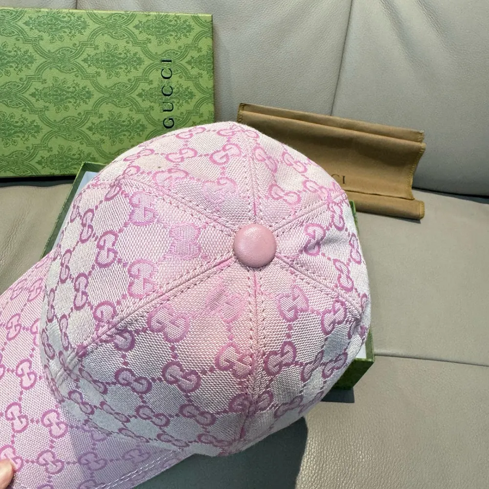 G*u*i unisex gg canvas baseball hat-pink 7484754hg625872