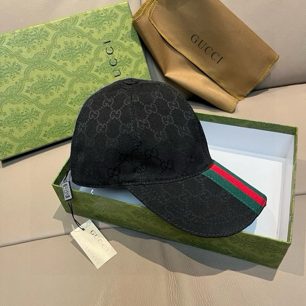G*u*i unisex original gg canvas baseball hat-black 7890164hbcp1066
