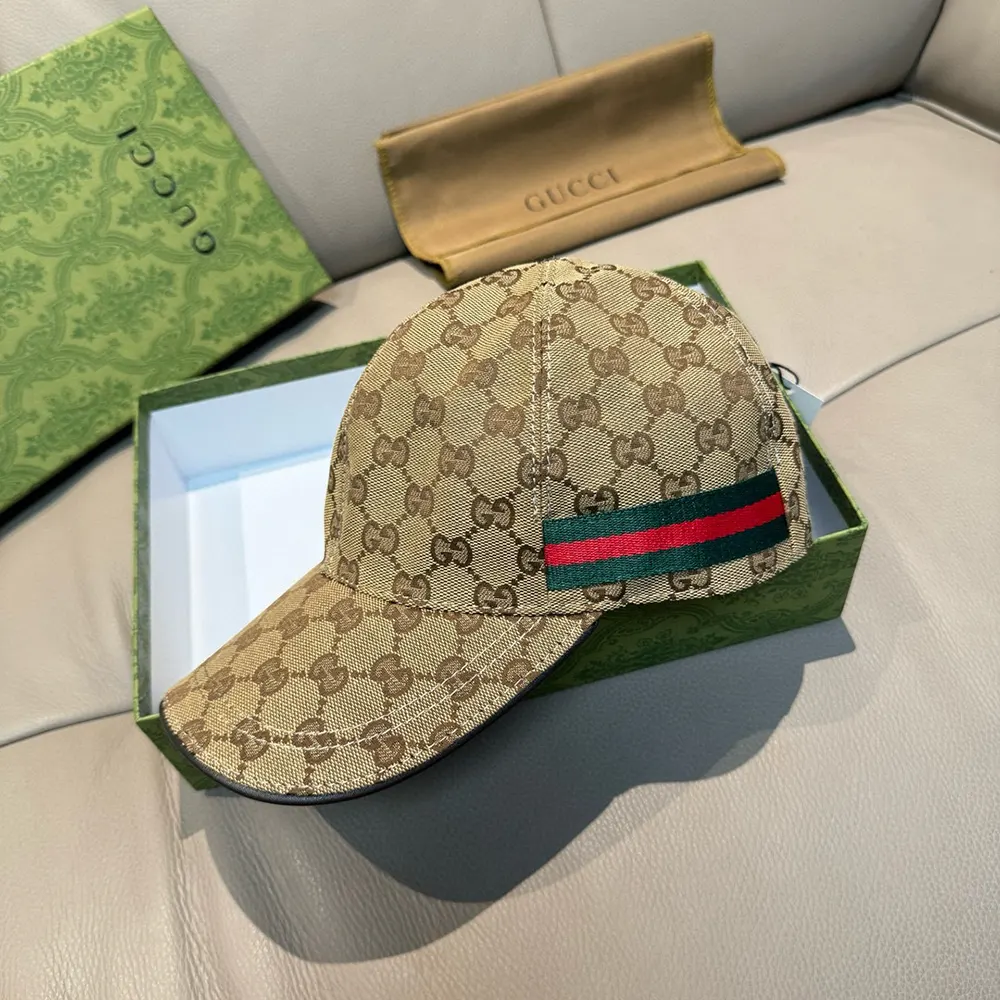 G*u*i unisex original gg canvas baseball hat with web-beige 200035kqwbg9791