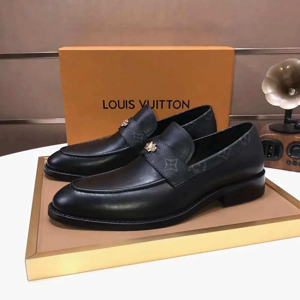 Louis Vuitton LV Men Louis Loafer Epi Calf Leather-Black