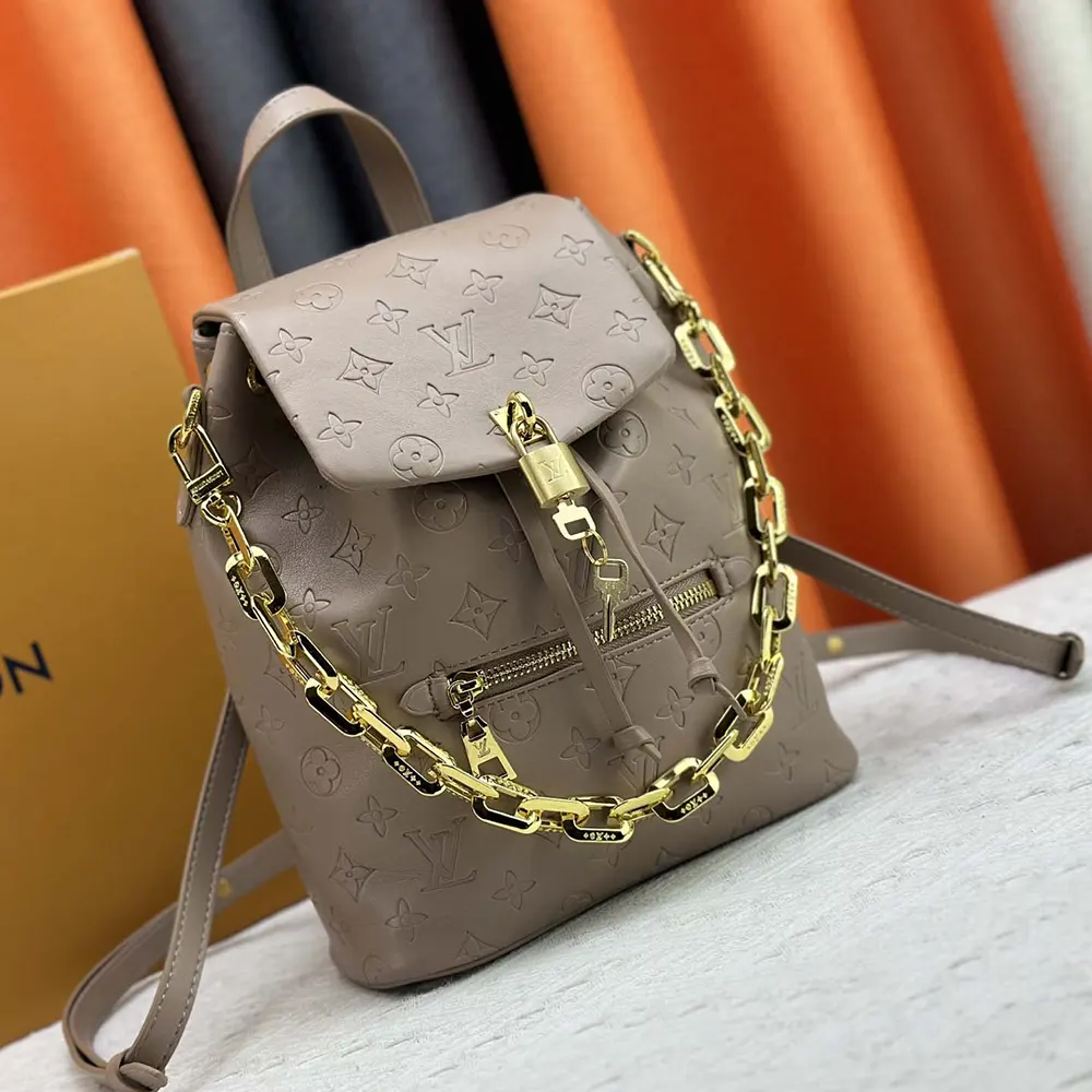 Louis Vuitton LV Women Coussin Backpack PM-Gray M13358