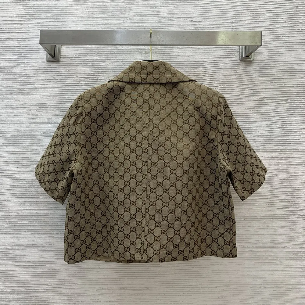 G*u*i women gg canvas jacket with horsebit 820434z8bzf2580