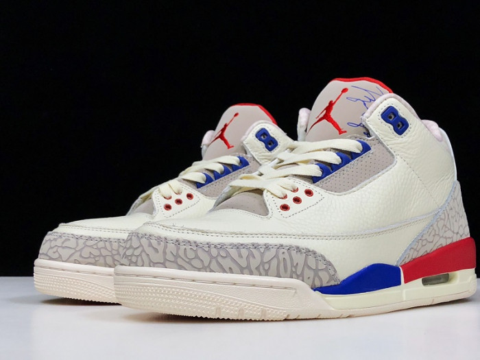 Air Jordan 3 Retro "CHARITY GAME" sail red mens 136064-140
